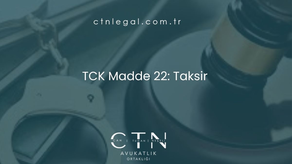 TCK Madde 22: Taksir
