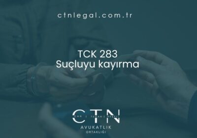 TCK 283 Suçluyu Kayırma