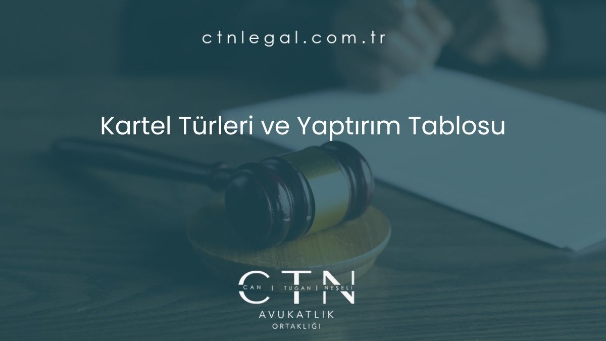 Kartel Türleri ve Yaptırım Tablosu