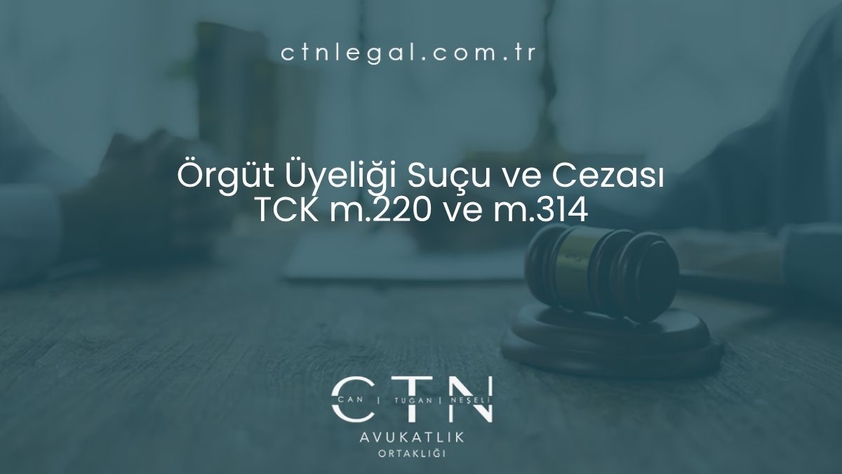 Örgüt Üyeliği Suçu ve Cezası TCK m.220 ve m.314